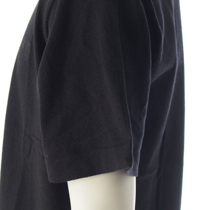 Dior Cotton Silk Icons Logo Embroidery Short Sleeve Knit Sweater Top Black — view 7
