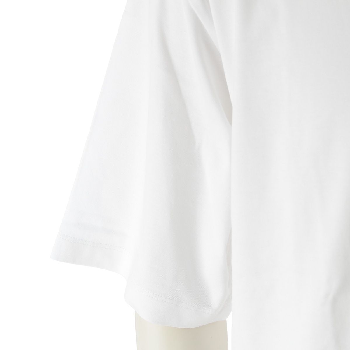 Prada Triangle Logo Oversize Short Sleeve T-Shirt Top White — view 6
