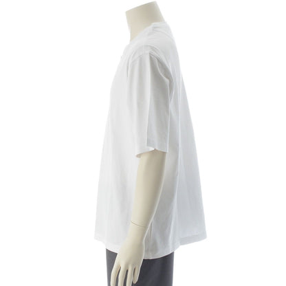 Prada Triangle Logo Oversize Short Sleeve T-Shirt Top White — view 3