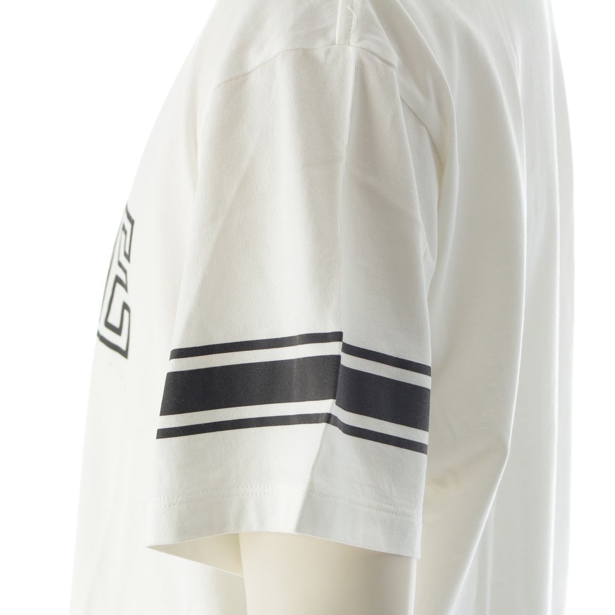 Celine Ringer Logo Print Crew Neck Short Sleeve T-Shirt Top White — view 7