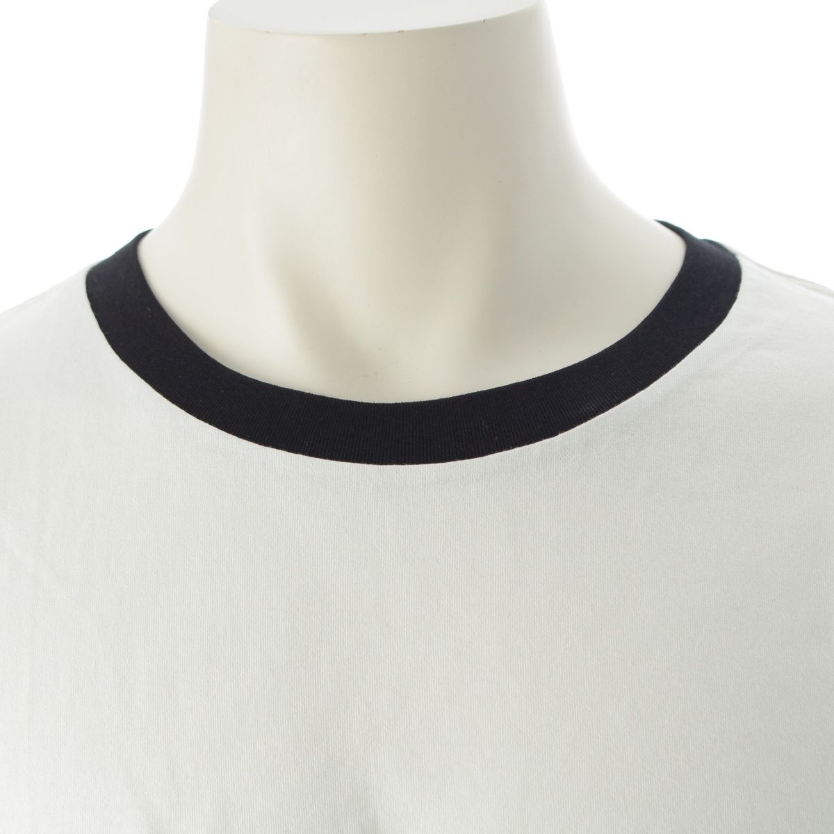 Celine Ringer Logo Print Crew Neck Short Sleeve T-Shirt Top White — view 5