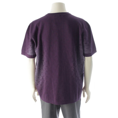 Louis Vuitton Monogram Jacquard Gradient Short Sleeve Crew Neck Top Purple — view 4
