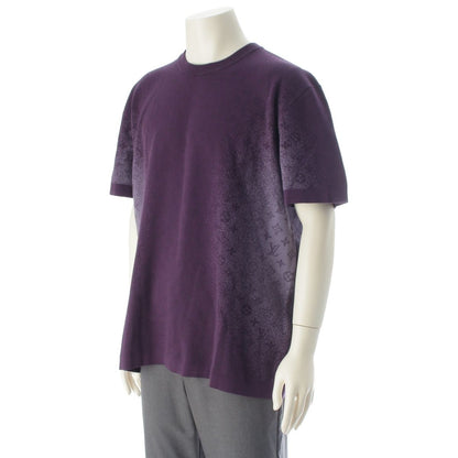Louis Vuitton Monogram Jacquard Gradient Short Sleeve Crew Neck Top Purple — view 2
