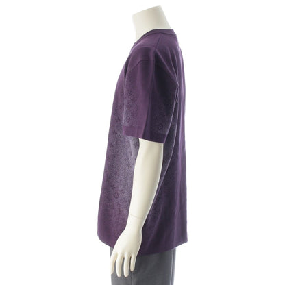 Louis Vuitton Monogram Jacquard Gradient Short Sleeve Crew Neck Top Purple — view 3