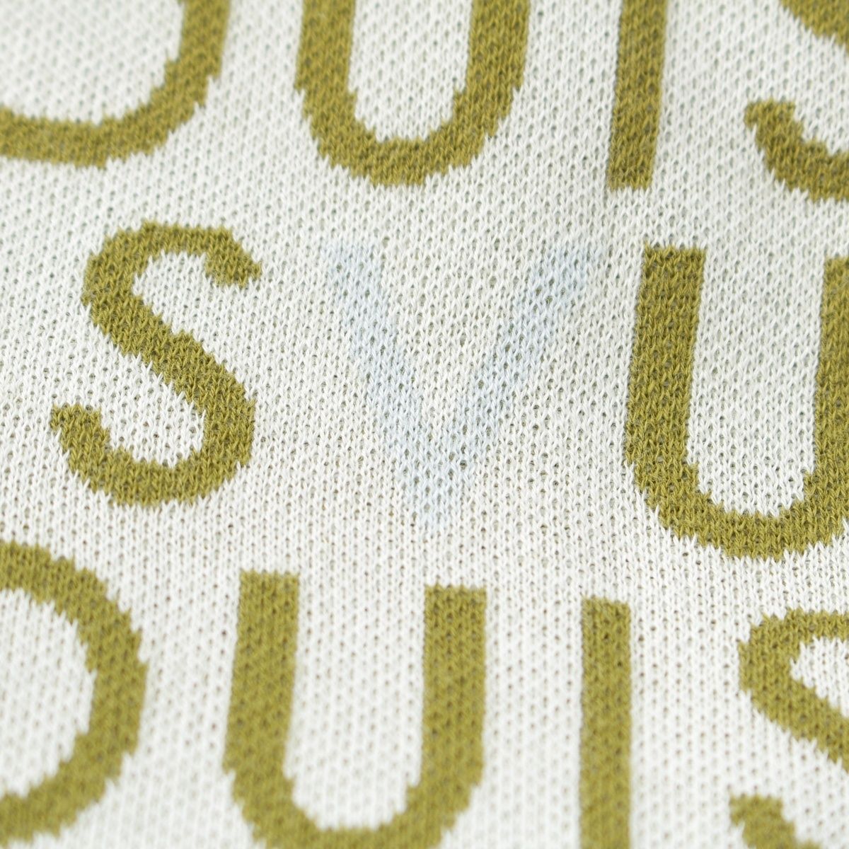 Louis Vuitton Jacquard Signature Short Sleeve Crew Neck Top Green — view 8