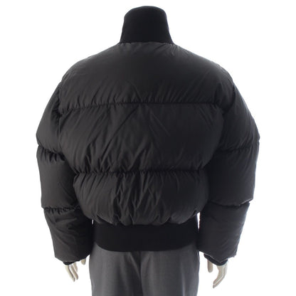 Celine Triomphe Logo Patch Puff Fur Down Jacket Black 48 — view 4