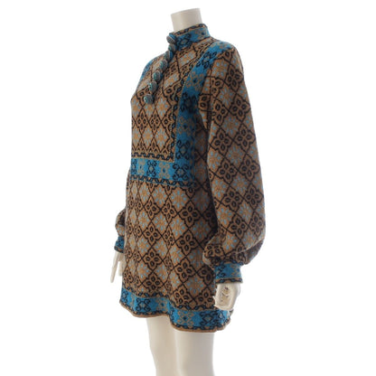 Gucci Wool Mohair Resort Collection Michele GG Pattern Visual Button Floral — view 2