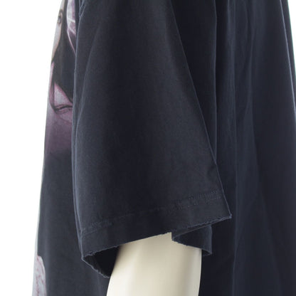 Balenciaga Kim Shrunk Kim Kada Chien Oversize Crew Neck Top Vintage Wash Black — view 7