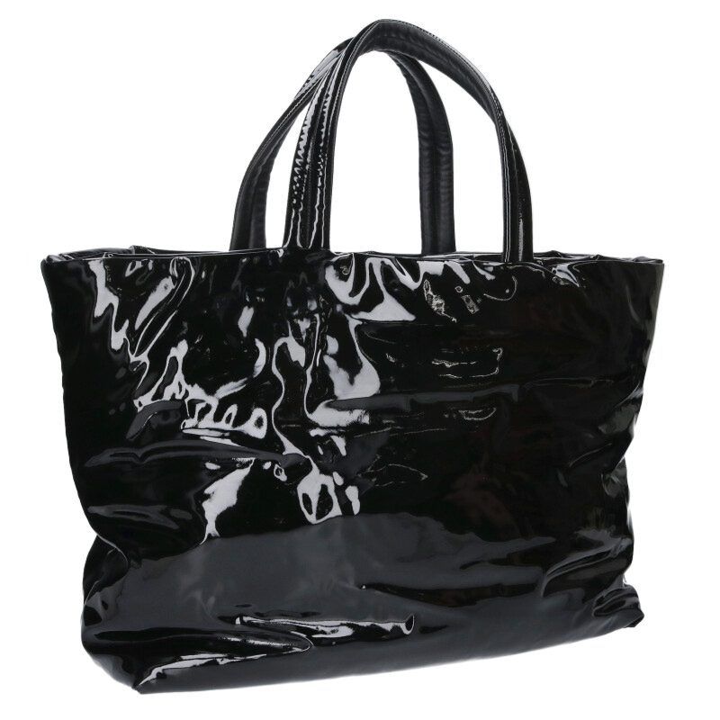 Saint Laurent Paris Logo Patent Maxi Tote — view 2
