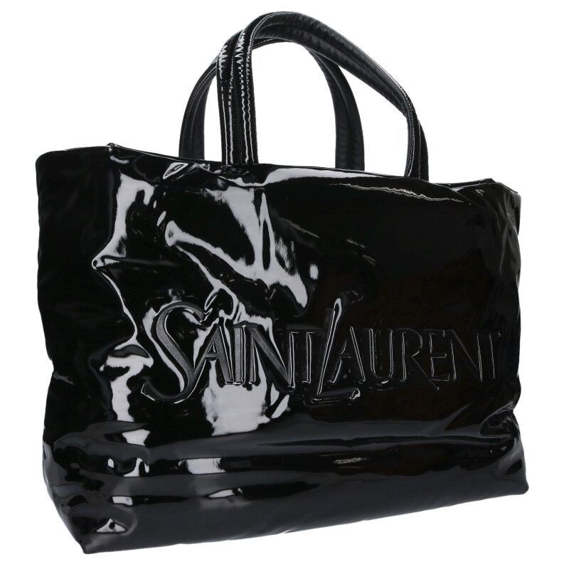 Saint Laurent Paris Logo Patent Maxi Tote