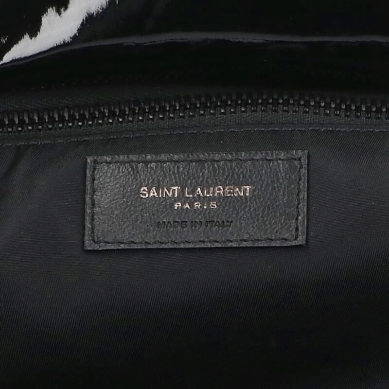 Saint Laurent Paris Logo Patent Maxi Tote — view 3