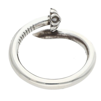 Chrome Hearts Nail Crsball Cross Ball Silver Ring — view 2