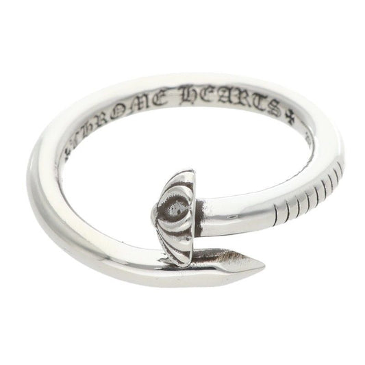 Chrome Hearts Nail Crsball Cross Ball Silver Ring