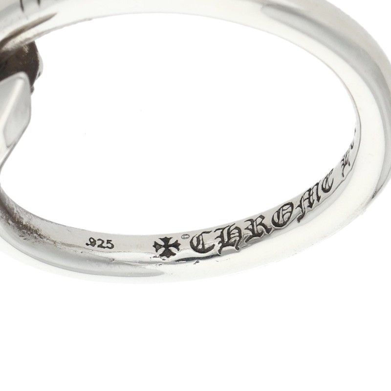 Chrome Hearts Nail Crsball Cross Ball Silver Ring — view 3