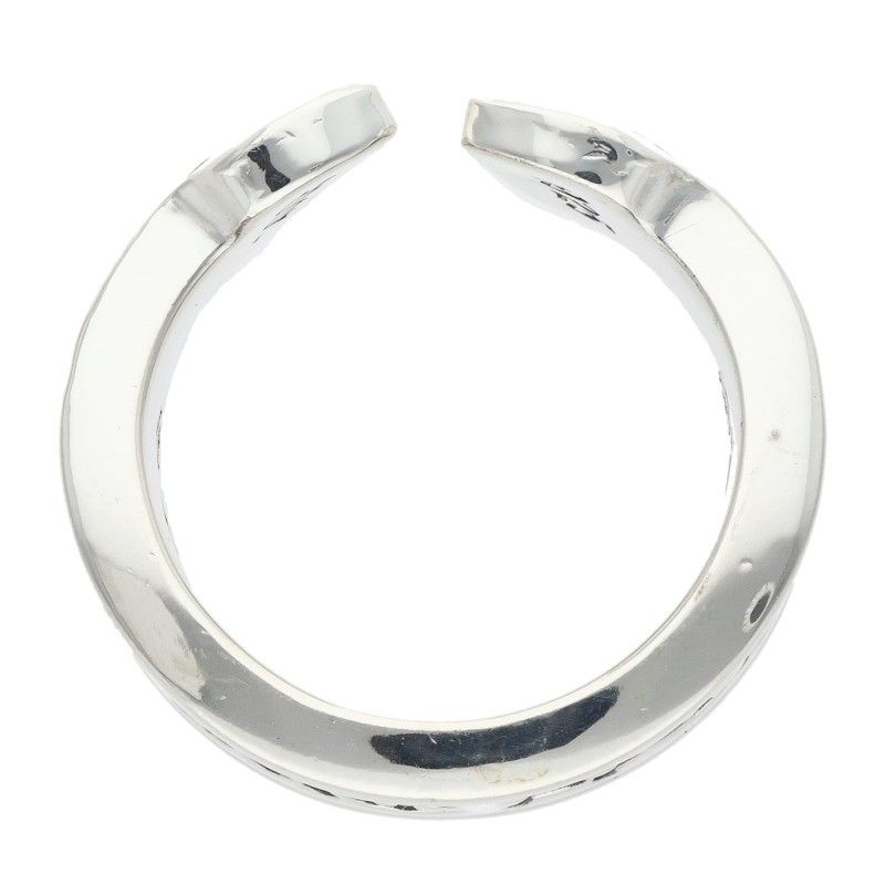 Chrome Hearts LG Scroll Label Silver Ring — view 5