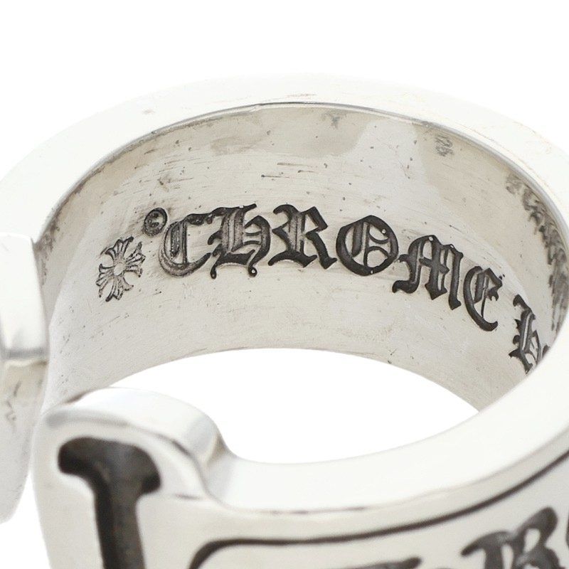 Chrome Hearts LG Scroll Label Silver Ring — view 3