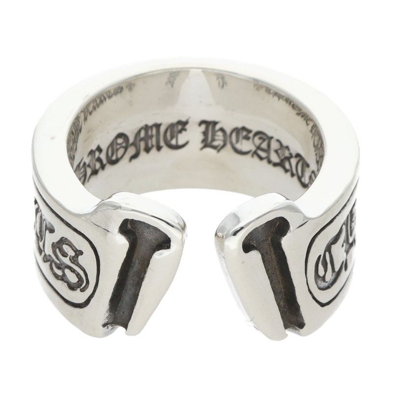 Chrome Hearts LG Scroll Label Silver Ring — view 2