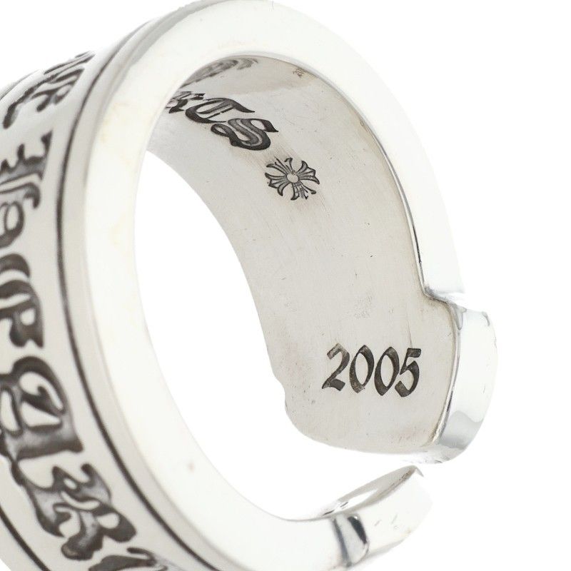 Chrome Hearts LG Scroll Label Silver Ring — view 4