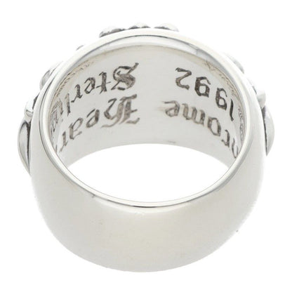 Chrome Hearts Flrl Crs Floral Cross Silver Ring — view 2