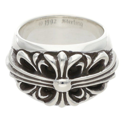 Chrome Hearts Flrl Crs Floral Cross Silver Ring