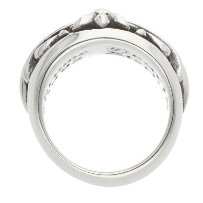 Chrome Hearts Flrl Crs Floral Cross Silver Ring — view 5
