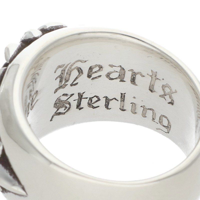Chrome Hearts Flrl Crs Floral Cross Silver Ring — view 4