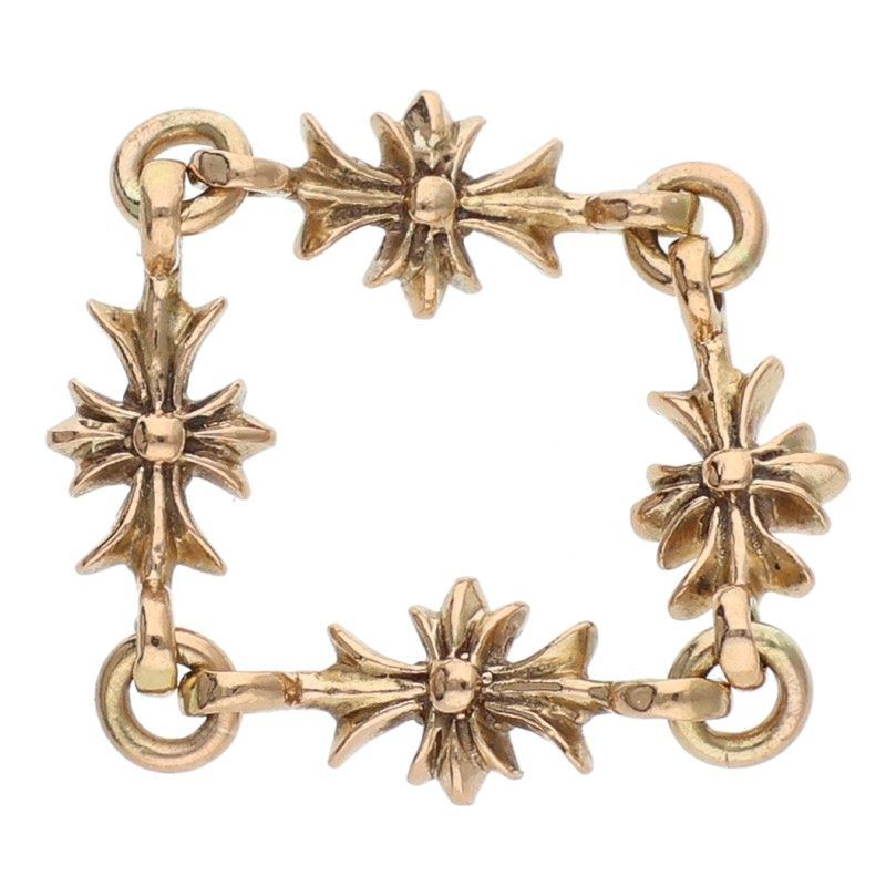 Chrome Hearts 22k Ring Tny CH Pls Tiny Ech Plus Gold — view 2