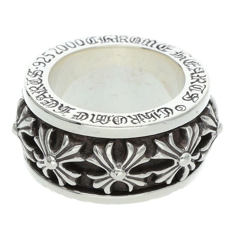 Chrome Hearts Ring Spinner CH Silver