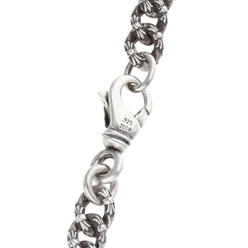 Chrome Hearts Fncy Mini Extra Fancy Silver Necklace — view 4