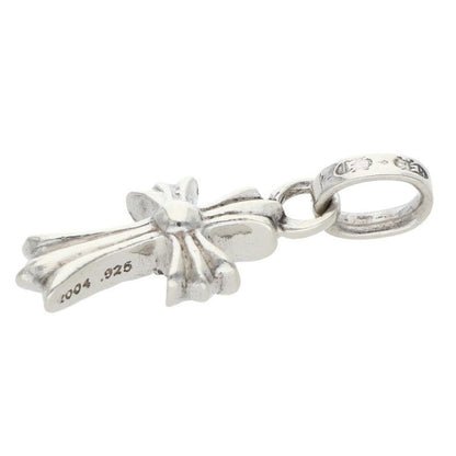Chrome Hearts Crs Baby Fat P Dmnd Fat Pave Diamond Charm Silver Necklace Top — view 4