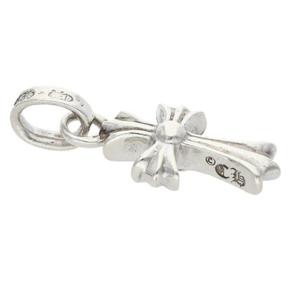 Chrome Hearts Crs Baby Fat P Dmnd Fat Pave Diamond Charm Silver Necklace Top — view 3