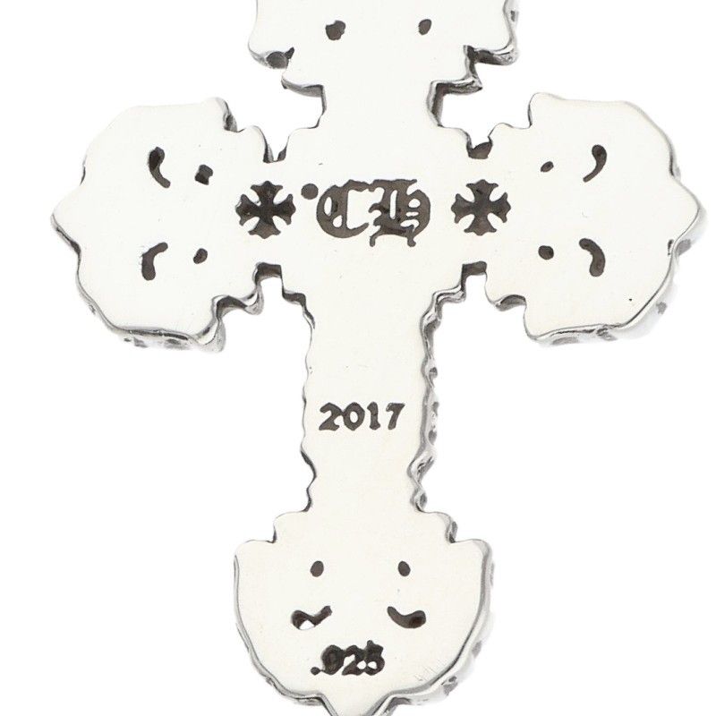Chrome Hearts Charm Filigree Tiny Silver Necklace Top — view 3