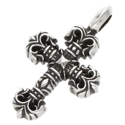 Chrome Hearts Charm Filigree Tiny Silver Necklace Top