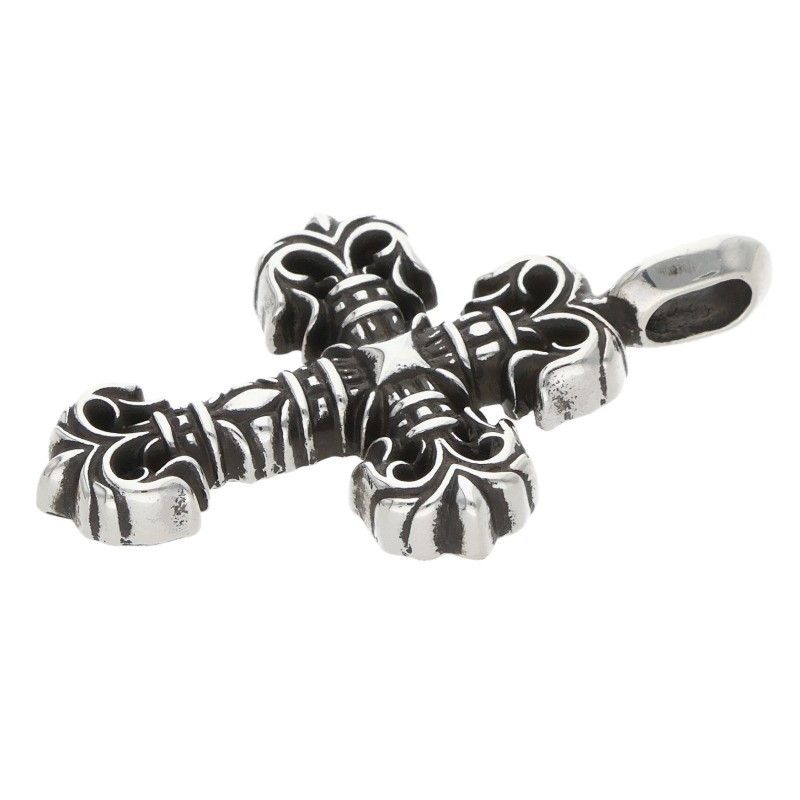 Chrome Hearts Charm Filigree Tiny Silver Necklace Top — view 5
