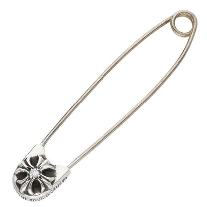 Chrome Hearts Safetypin LG Large Safety Pin 1 Diamond Silver Necklace Top