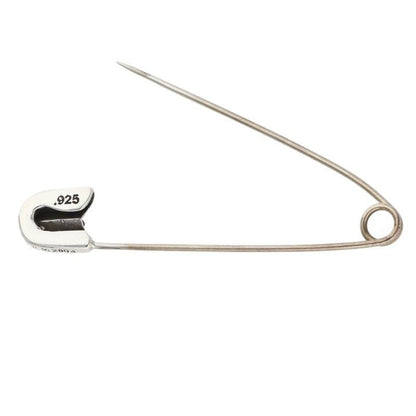 Chrome Hearts Safetypin LG Large Safety Pin 1 Diamond Silver Necklace Top — view 5