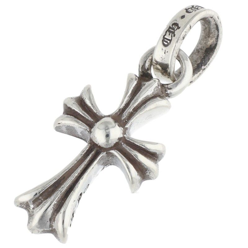 Chrome Hearts Crs Baby Fat Charm Silver Necklace Top — view 2