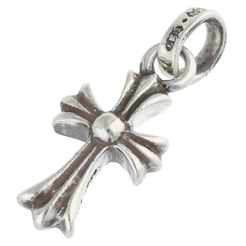 Chrome Hearts Crs Baby Fat Charm Silver Necklace Top