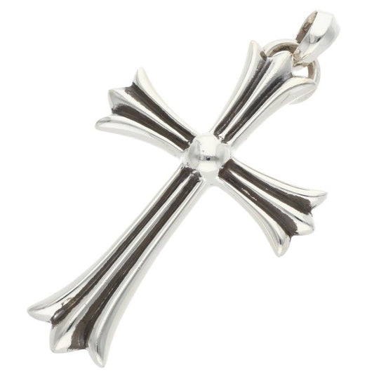 Chrome Hearts CH Crs LG Bale Large CH Cross Silver Necklace Top