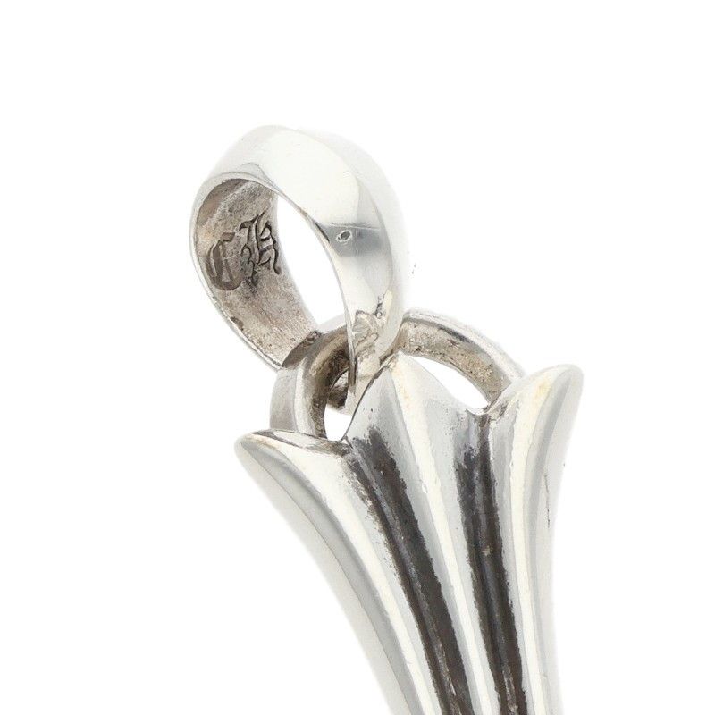 Chrome Hearts CH Crs LG Bale Large CH Cross Silver Necklace Top — view 3