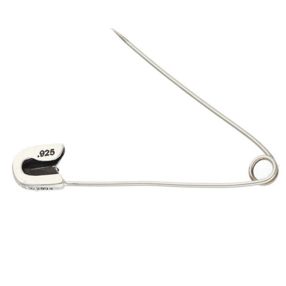 Chrome Hearts Safetypin LG Large Safety Pin 1 Diamond Silver Necklace Top — view 3
