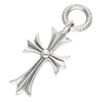 Chrome Hearts Tiny CH Cross Charm Silver Necklace Top — view 2