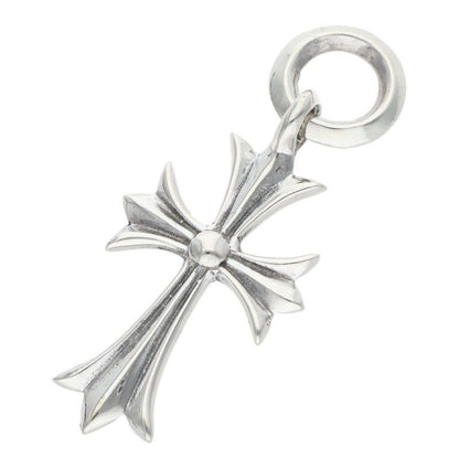 Chrome Hearts Tiny CH Cross Charm Silver Necklace Top