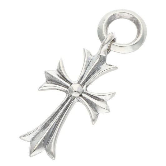 Chrome Hearts Tiny CH Cross Charm Silver Necklace Top