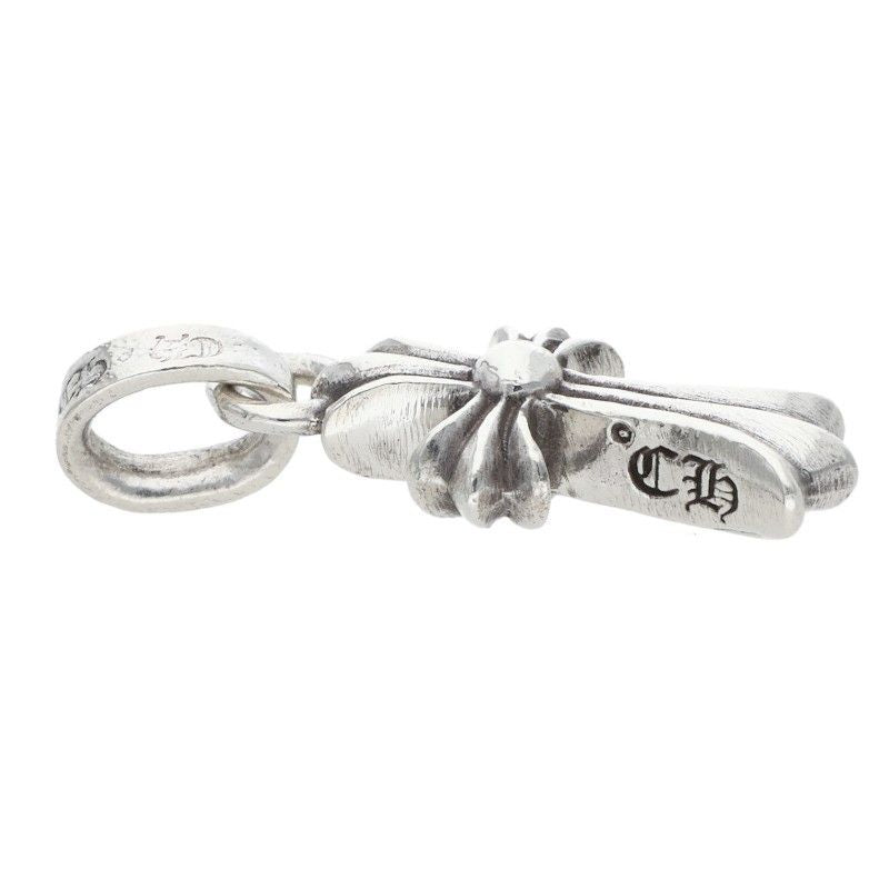 Chrome Hearts Crs Baby Fat Charm Silver Necklace Top — view 3