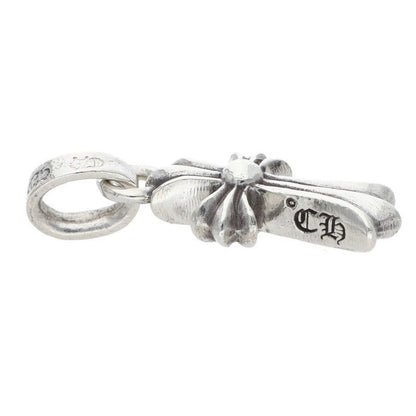 Chrome Hearts Crs Baby Fat Charm Silver Necklace Top — view 3