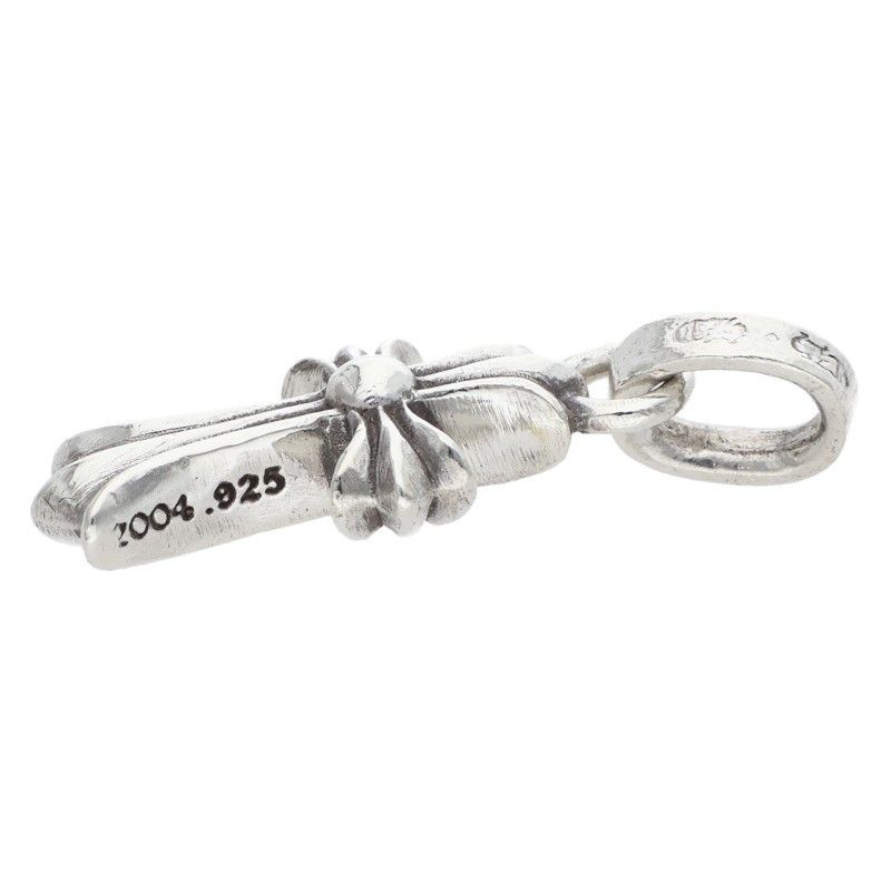 Chrome Hearts Crs Baby Fat Charm Silver Necklace Top — view 4