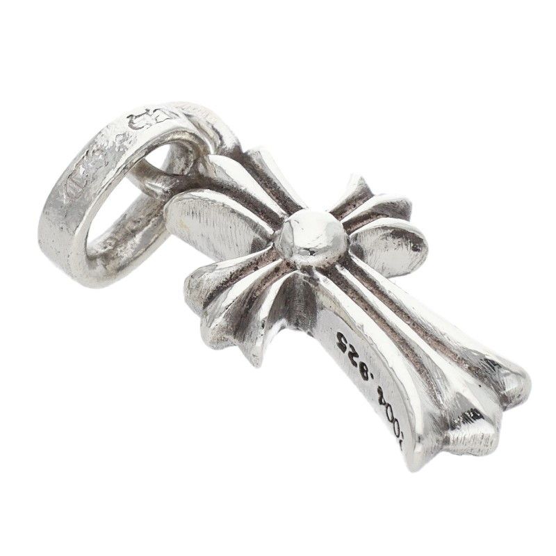 Chrome Hearts Crs Baby Fat Charm Silver Necklace Top — view 5