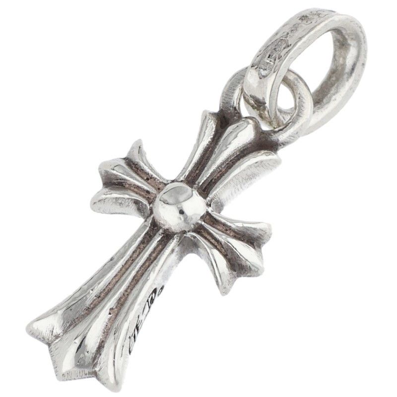 Chrome Hearts Crs Baby Fat Charm Silver Necklace Top — view 2