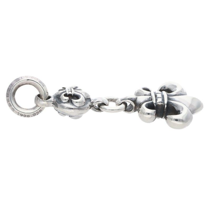 Chrome Hearts BS Fleur BS Charm Silver Necklace Top — view 4